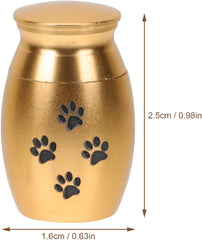 Zerodeko 3pcs Creative Stainless Steel Pet Urn for Ashes Memorial Container Elegant and Cats for Commemorating Beloved Pets Finish