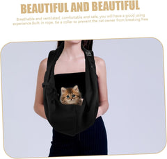 PET Sling Carrier Bag for Dogs and Cats Portable Outdoor Dog Sling Backpack Adjustable Strap for Travel and Hiking Lightweight PET Carrier Pouch