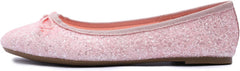 FEVERSOLE Women's Macaroon Colorful Memory Foam Cushion Insock Patent Ballet Flat