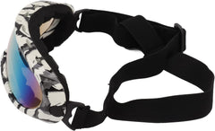 Dog Sunglasses, Dog Eye Wear Glasses Winproof for Dogs Eyes Red Lens (Zebra Frame)