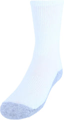 Hanes Boy's Cool Comfort Double Tough Crew Socks (10 Pair), Small, White