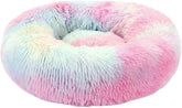 1pc Round Plush Cushion for Cats and Cozy Autumn Sleeping Mat Round Dog Bed Colors