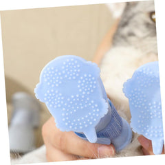 Happyyami 4pcs Dog Rain Boots -Resistant Pet Footwear for Dogs Comfortable Outdoor Shoes for Rainy Days for Active Puppies