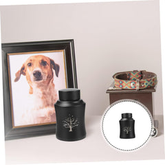 KESYOO Stainless Steel PET Urn for Ashes Sealed Dog Cat Memorial Cinerary Casket Small PET Cremation Container for Dog and Cat Remains