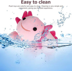 Axolotl Plush Toy, 10.8” Soft Cute Axolotl Stuffed Cotton Plush Pillow Kawaii Salamander Animal for Boys Girls Kids Gift (Blue)