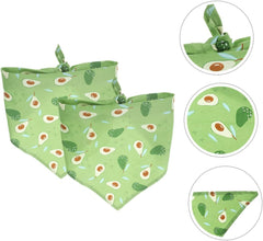 Kisangel 2pcs Dog Bandana Fruit Pattern Lightweight Triangle Bib Scarf for Pets for Dog Birthday Parties and Outdoor Fun