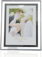 6x8-inch Glass Picture Frame for Home Decor,Horizontal or Vertical Display
