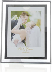 6x8-inch Glass Picture Frame for Home Decor,Horizontal or Vertical Display