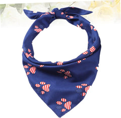 SUPVOX 1pc Pet Bandana for Dogs Triangle Scarf Unique Footprint Pattern Washable and Easy Dressing up Your Pet at Parties and Special Occasions