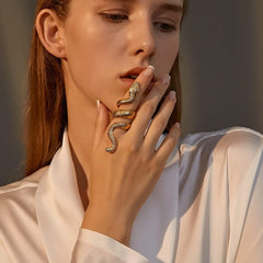 Chunky Gold Rings for Women, Engagement & Wedding, Moissanite, Promise & Knuckle Rings, Stackable Jewelry, Gifts for Her