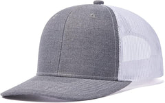 Quanhaigou Trucker Hat - Mesh Snap Back - Unisex Adjustable Baseball Cap - Outdoor Hats for Men Women