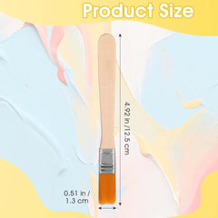 20 Pcs Paint Brushes, 5 Inch Flat Wall Paint Brush Soft Bristle Painting Brush Artist Craft Paint Brushes with Wood Handle for Cabinets Fences Furniture