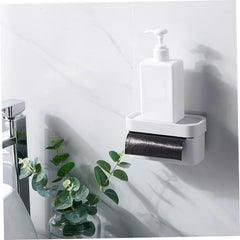 2Pcs Wall Mounted Garbage Bag Holder Easy Install Storage Box for Organizing Bags Multi Functional Bathroom and Home Tool Material Space Saving Design