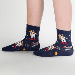 Sock It To Me, Boys Crew, Space Walk, Astronaut, & Rocket Socks, (3-Pack)
