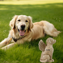 Personalized Dog Memorial Angel Statue, Pet Memorial Stones for Dogs, Pets Dog Grave Marker, Angel Pet Lost Gifts.