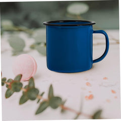 ABOOFAN Vintage Iron Mug Small Multi-functional Drinking Cup Retro Design Handle for Home Parties and Hot Pot