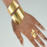 Gold Bangle Bracelets for Women Stylish Cuff and Bangle Jewelry Elegant Layered Wristwear Timeless Accessories