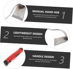 Garden Hand Hoe Lightweight Multipurpose Tool for Weeding Digging and Soil Loosening Essential Gardening Hoe for Home and Backyard Use Wide Blade