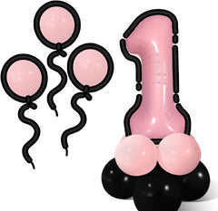 27Pcs Happy 1st Birthday Decorations Pink 1 Balloons,1st Year Old Party Supplies, Foil Helium Mylar Agate Star Heart Shaped Balloons Hot 1st Birthday Balloon for Princess Girl 1 Birthday Baby Shower