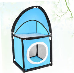 Double Cat Tree with Tunnel Design Play House for Kittens and Cats Premium Scratch Post Bed Safe Material for Multiple Cats and Indoor Use