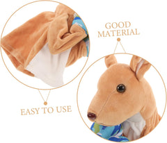 VICASKY Cute Hand Puppet with Sound Interactive Plush Toy for Engaging Storytelling and Preschool Learning Parent-boy Girl Play for Boy Girl and Adults