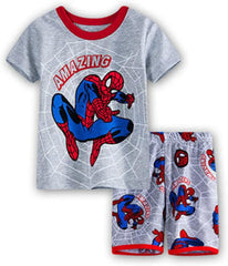 Boys Summer Snug-Fit Pajamas Short Kids Pjs Sets 100% Cotton Toddler Sleepwear