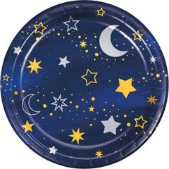Creative Converting Starry Night Dessert Plates, 8 Count