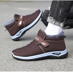 Men's Winter Boots Warm Insulated Snow Boots, Thick Sole, Casual Style Fleece Lined, Cold Weather Protection, Comfortable for Outdoor Activities (6.5,Blue)