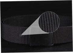 Mens Canvas Web Belt Nylon Belt Stretch for Men Style Airport-friendly Buckle