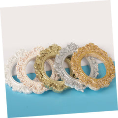 5pcs Mini Vintage Resin Picture Frame Pure Matte Shimmering and Textured Frames for Landscapes and Home Decor