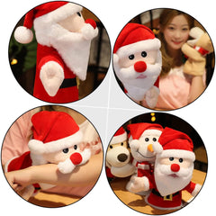 UPKOCH Santa Claus Plush Hand Puppet for Soft PP Cotton Christmas Theme Plaything Interactive Parent Role Play to Boost Imagination and Communication Skills