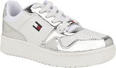 Tommy Hilfiger Women's Twigye Sneaker, White/Silver 040, 11