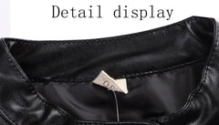 Toddler Boys Outerwear Toddler Kids Little Boys Long Sleeve Faux Leather Zipper Jacket Spring Autumn (Black, 8-9 Years)