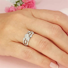 Womens Wedding Rings for Fashion Ring Personality Womens Zircon Ring Jewelry Beautiful design