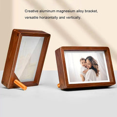Rustic Picture Frame Wooden Photo Frame Decorative Wood Frame with Sapele Wood and Acrylic Glass Covers for Tabletop or Desktop Display (8x6)