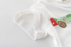 Toddler Kids Baby Boys Girls Cars Short Sleeve Crewneck T Shirts Tops Tee Clothes for Comfortable Summer Tops