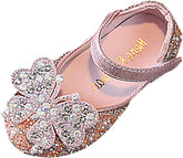 Dress Shoes for Girls,Girls Baby Infant Crystal Princess Shoes Bling Pearl Sandals Shoes Kids Dancing Shoes Gift