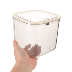MAGICLULU Transparent Table Trash Bin: Small Push Top Garbage Can Plastic Desktop Waste Bin with Lid for Office Vanity Table Kitchen Home Organization