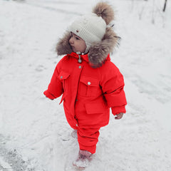 AnFeng Girls' Outerwear Jackets & Coats Baby Kids Girls Boys Winter Thick Warm Hooded Down Coat Down Paraks Pants