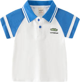 Kids Toddler Shirt Cartoon Prints Short Sleeve Button Shacket Boys Girls Shirt Tops Outwear Long Sleeve Tee