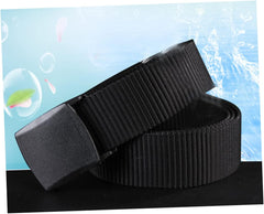 GALPADA Men's Hypoallergenic Canvas Belt Outdoor Web Belt with Durable Plastic Buckle for Casual and Heavy Duty Use Comfortable Nylon Material Airport-friendly Design
