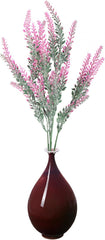 Artificial Lavender ¨C Lifelike Faux Silk Plants for Crafting or Home Decor ¨C Great for Pairing with Bundles of Other Fake/Dried Flowers to Create Lovely Wedding Bouquets(Pink) , Artificial Lavende