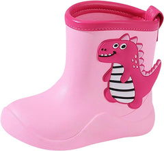 Toddler Boots Toddler Kids Children Rain Boots Boys Girls Baby Cartoon Dinosaur Rain Shoes Non Pineapple Rain Boots