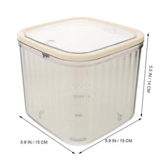 MAGICLULU Transparent Table Trash Bin: Small Push Top Garbage Can Plastic Desktop Waste Bin with Lid for Office Vanity Table Kitchen Home Organization