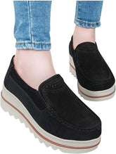 ZBYY Women's Loafers,Slip On Walking Shoes Fashion Sneakers Comfort Wedge Platform Loafers Casual Nurse Sneakers