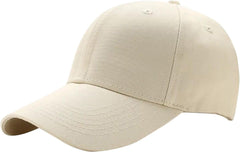 Baseball Casual Summer Summer Outdoors 1PC Color Solid Women's Cap Sports Men's Hat and Baseball Caps (Beige, One Size)