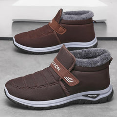 Men's Winter Boots Warm Insulated Snow Boots, Thick Sole, Casual Style Fleece Lined, Cold Weather Protection, Comfortable for Outdoor Activities (9.5,Coffee)