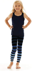 Ombre Signature Stripe Girls Activewear Leggings, Emmie/Kids Legging, Small