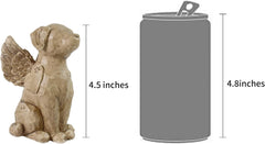 Personalized Dog Angel Memorial Figurine, Custom Pet Dog Statue, Engrave Pet Sympathy Memorial Gifts