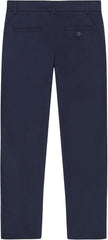 Nautica Boys School Uniform Twill Khaki Pants, Flat Front & Elasticized Waistband, Zipper Closure With Faux Button
